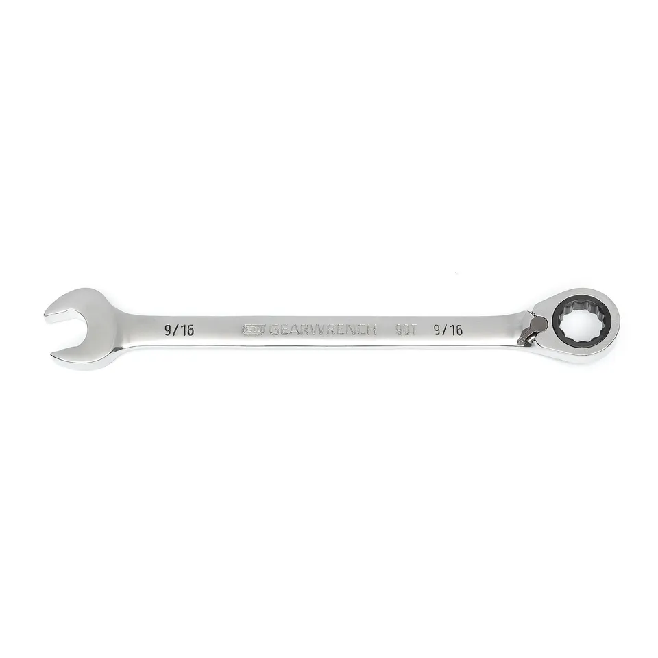 gearwrench-86646-9-16-90t-reversible-ratcheting-combination-wrench-4-swing-arc-s image 1