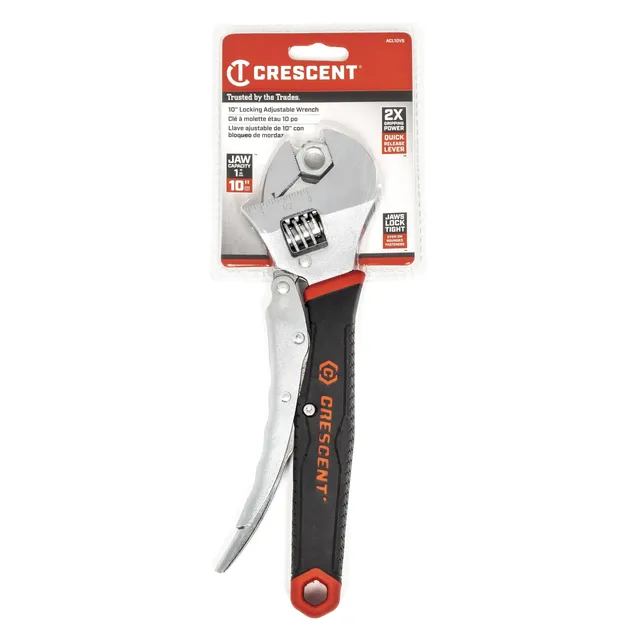 crescent-acl10vs-10-locking-adjustable-dual-material-wrench-1-jaw-capacity image 1