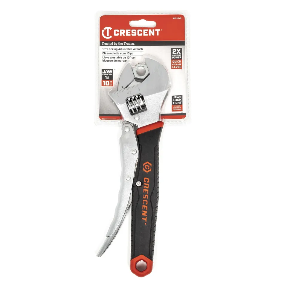 crescent-acl10vs-10-locking-adjustable-dual-material-wrench-1-jaw-capacity image 1