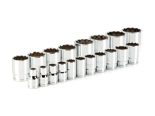 tekton-shd92011-1-2-inch-drive-12-point-socket-set-19-piece-sae-3-8-1-1-2-inch-s image 1