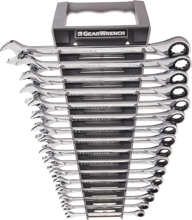 gearwrench-85099-xl-ratcheting-combination-metric-wrench-set-16-pc-12-point image 1