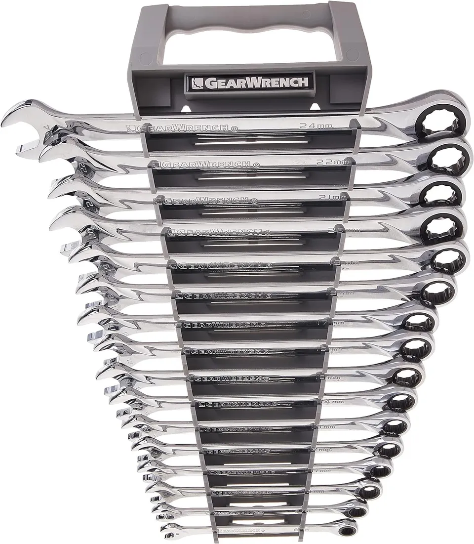 gearwrench-85099-xl-ratcheting-combination-metric-wrench-set-16-pc-12-point image 1