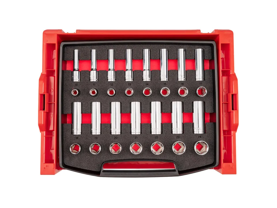 tekton-shd92702-1-2-inch-drive-shallow-and-deep-6-point-socket-set-30-piece-10-2 image 1