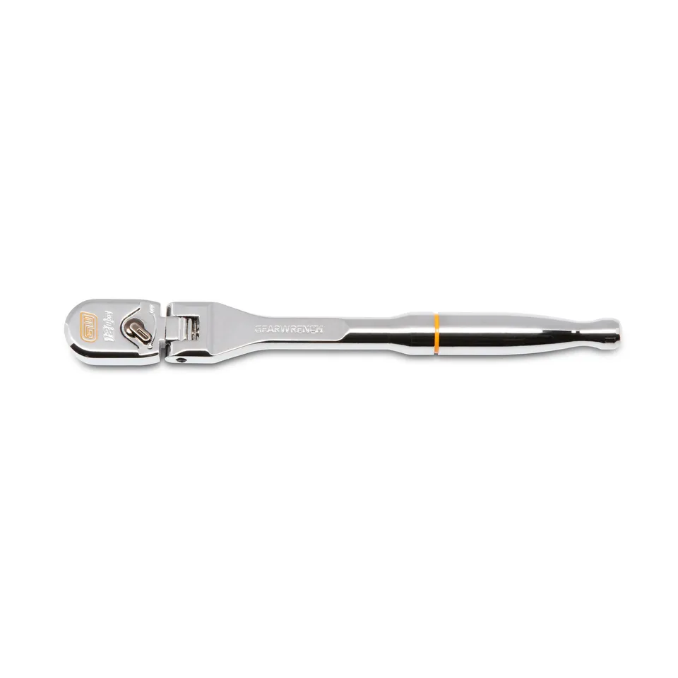 gearwrench-81012xp-1-4-drive-120xp-full-polish-chrome-flex-head-teardrop-ratchet image 1