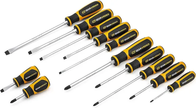 gearwrench-80051h-12-piece-phillips-slotted-dual-material-screwdriver-set image 1