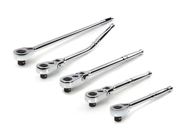 tekton-srh99115-1-2-inch-drive-quick-release-ratchet-set-5-piece-90-tooth-flex-a image 1