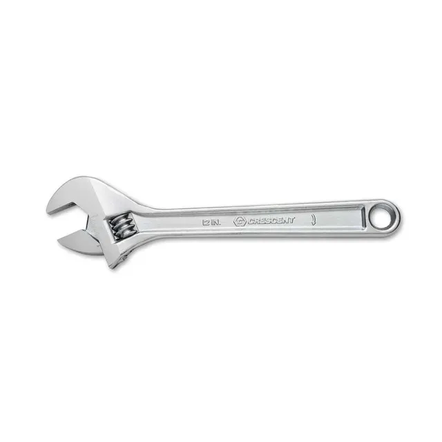 crescent-ac212vs-12-inch-adjustable-wrench-chrome-1-1-2-inch-39mm-jaw-capacity-c image 1