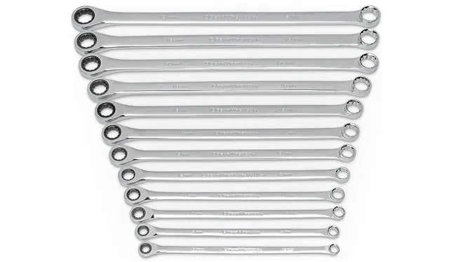 gearwrench-85988-12-piece-metric-gearbox-xl-double-box-end-ratcheting-wrench-set image 1