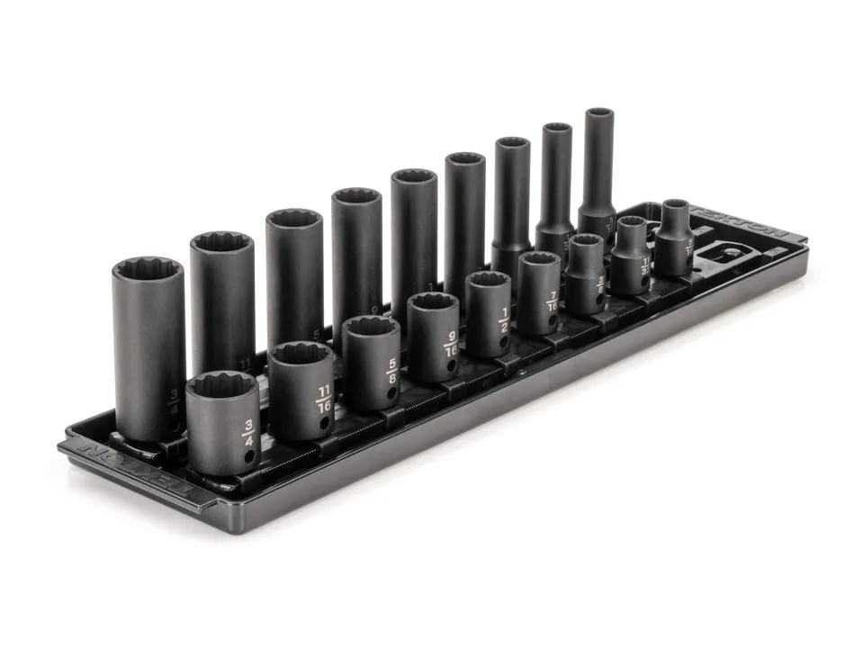 tekton-sid91212-3-8-inch-drive-impact-socket-set-18-piece-sae-shallow-deep-12-po image 1