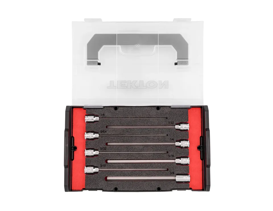 tekton-shb91700-long-hex-bit-socket-set-8-piece-1-8-3-8-in-with-mini-stacking-to image 1