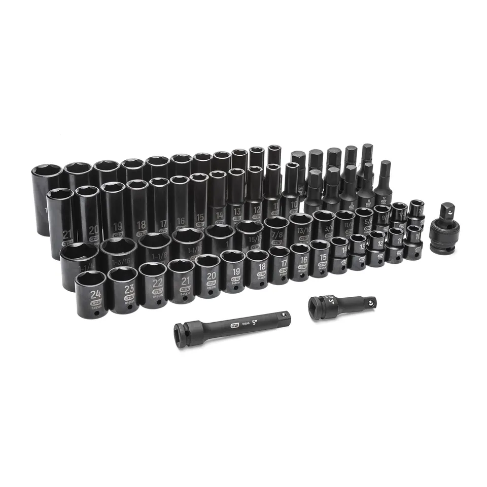 gearwrench-89095-65-piece-1-2-drive-standard-deep-sae-mm-impact-socket-set image 1