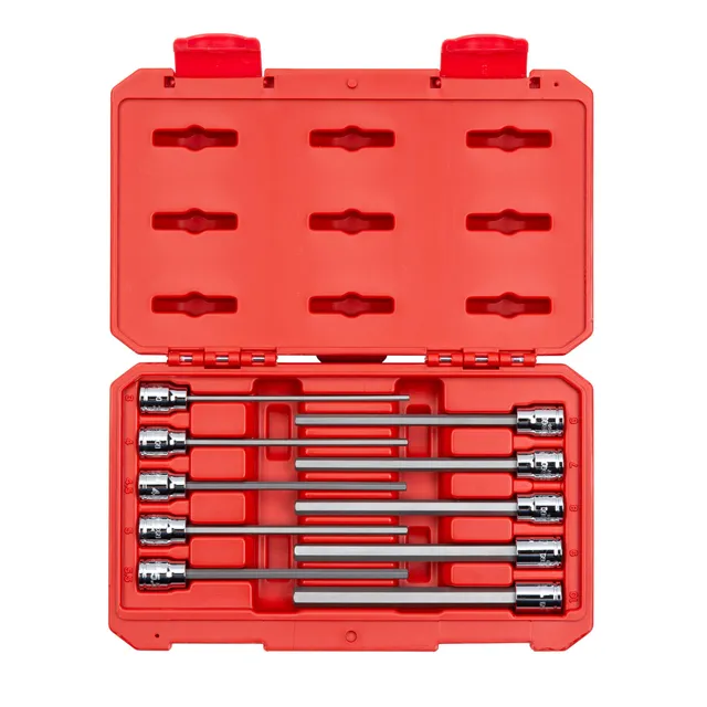 tekton-3-8-inch-drive-long-hex-bit-socket-set-10-piece-3-10-mm-shb91302 image 1