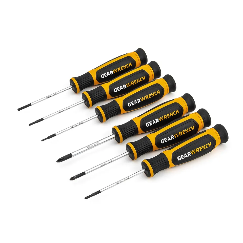 gearwrench-80055h-6-piece-mini-dual-material-screwdriver-set-with-speed-zone-han image 1
