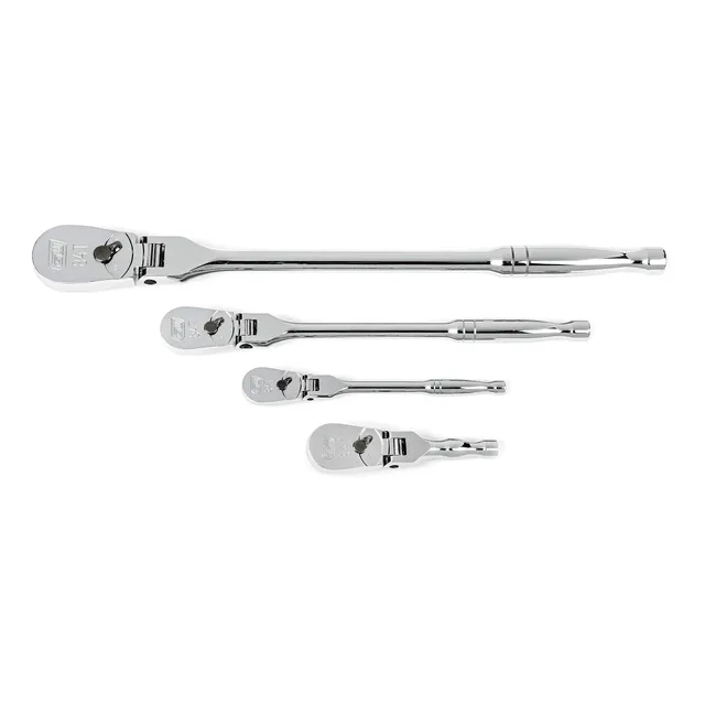 gearwrench-81230a-07-4-piece-84-tooth-flex-handle-ratchet-set-1-4-3-8-1-2-3-4-in image 1