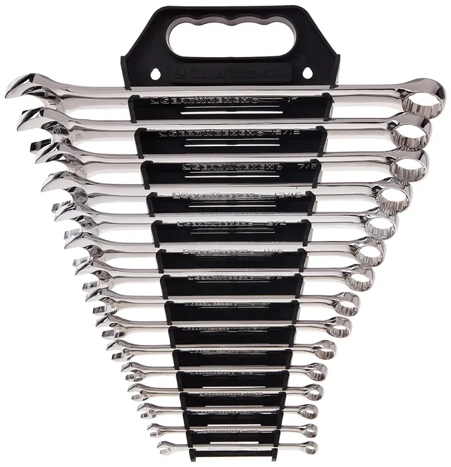 gearwrench-81901-15-piece-12-point-long-pattern-combination-wrench-set-sae image 1