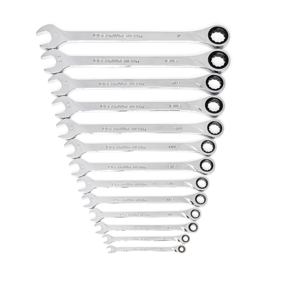gearwrench-85199-xl-ratcheting-combination-sae-wrench-set-13-piece-12-point image 1