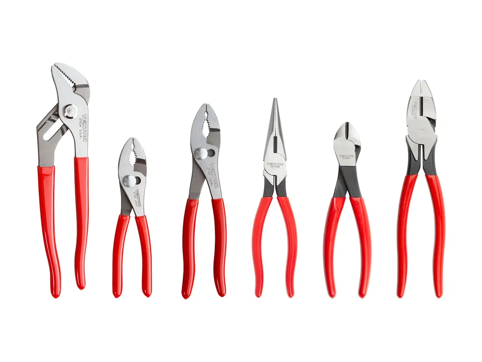 tekton-plr99020-6-piece-pliers-set-long-nose-diagonal-lineman-s-slip-joint-groov image 1