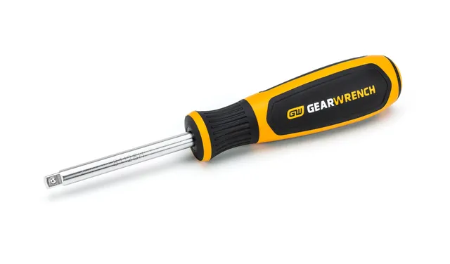 gearwrench-81128h-1-4-drive-spinner-handle-7-3-4-full-polish-chrome-speed-handle image 1