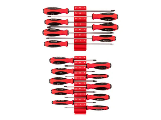tekton-dwz90127-phillips-and-slotted-screwdriver-set-17-piece-4-8-inch-shanks-ji image 1