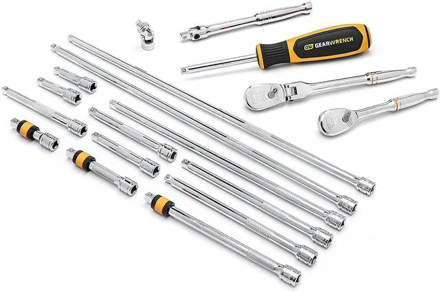 gearwrench-89075-18-piece-1-4-drive-flex-ratchet-drive-tool-accessory-set image 1