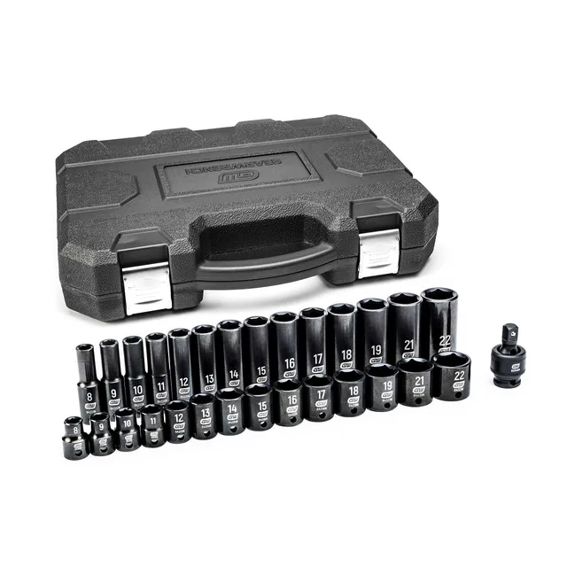 gearwrench-84925n-29-piece-3-8-inch-drive-6-point-impact-socket-set-standard-and image 1