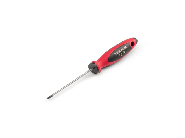 tekton-dwt01308-t8-torx-screwdriver-4-in-shank-tri-lobe-tpe-overmold-handle image 1