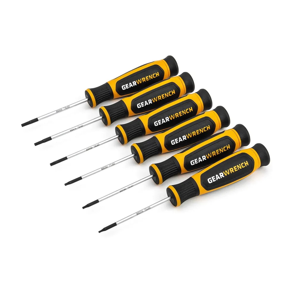 gearwrench-80056h-6-pc-torx-mini-dual-material-screwdriver-set-t5-t10-precision- image 1