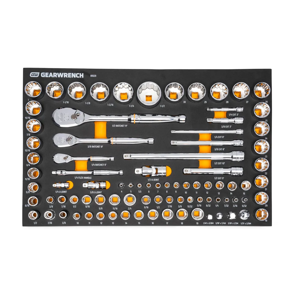 gearwrench-86529-83-pc-1-4-3-8-1-2-drive-90-tooth-sae-metric-mechanics-tool-set- image 1