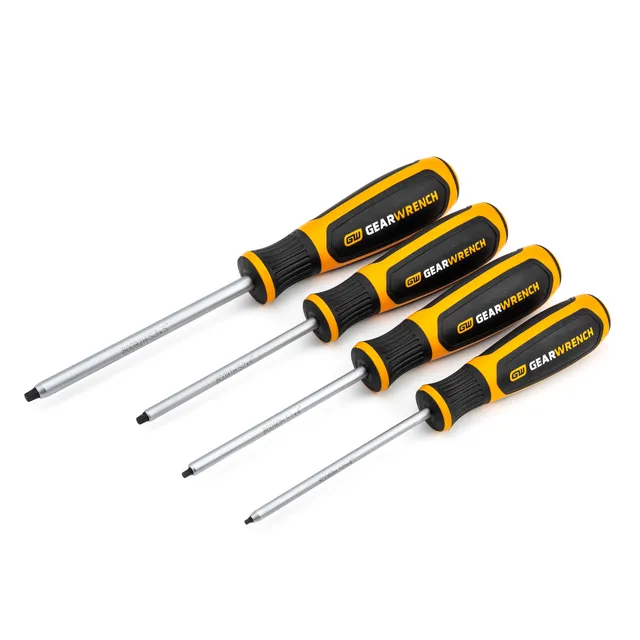 gearwrench-80065h-4-piece-square-robertson-dual-material-screwdriver-set image 1