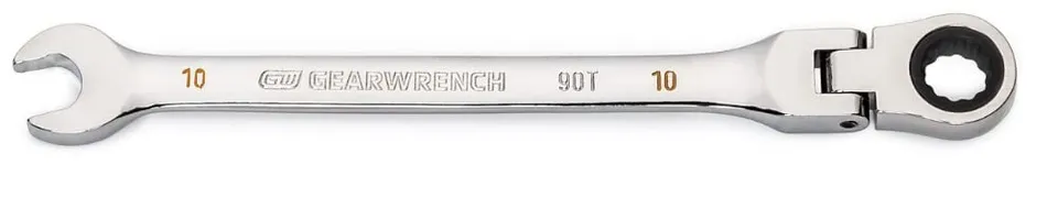 gearwrench-86710-10mm-90-tooth-4-swing-arch-12-point-flex-head-ratcheting-combin image 1