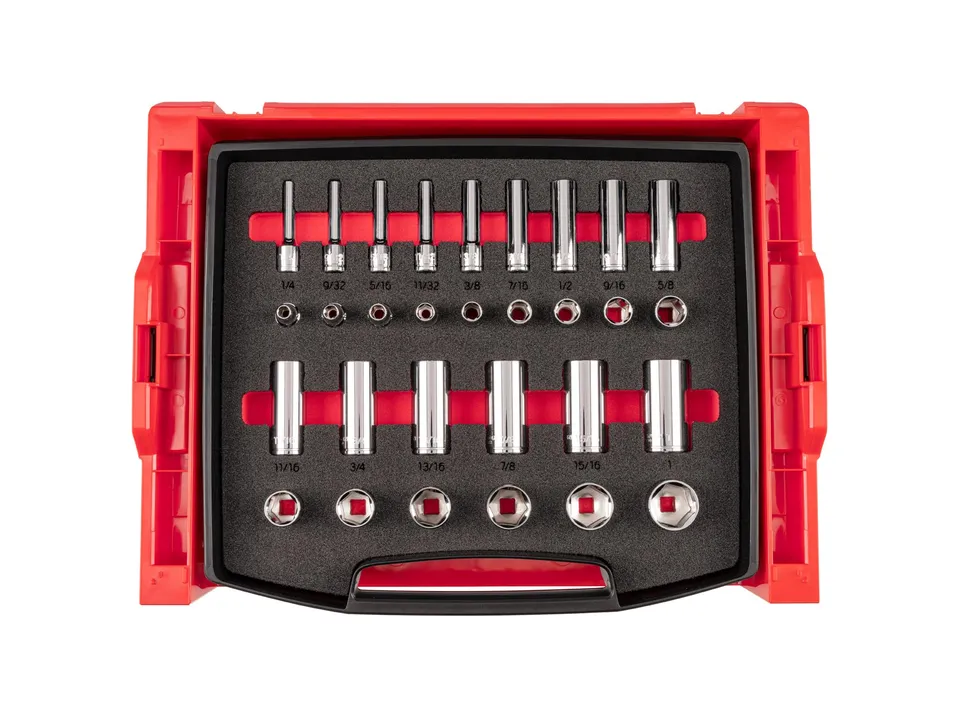 tekton-olb94305-3-8-inch-drive-6-point-socket-set-30-piece-1-4-1-in-sae-with-l-b image 1