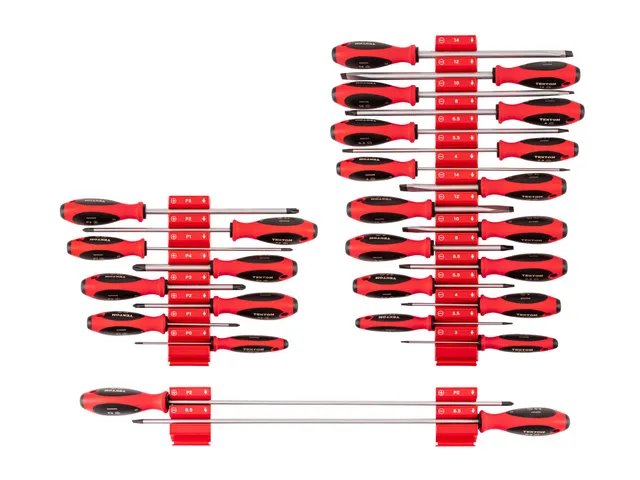 tekton-dwz90119-phillips-and-slotted-screwdriver-set-26-piece-4-8-18-inch-shanks image 1