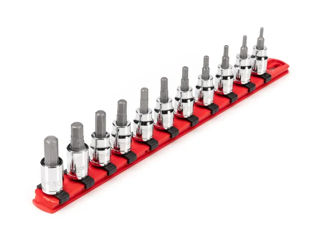 tekton-shb91107-3-8-inch-drive-hex-bit-socket-set-11-piece-3-10-mm-with-s2-steel image 1