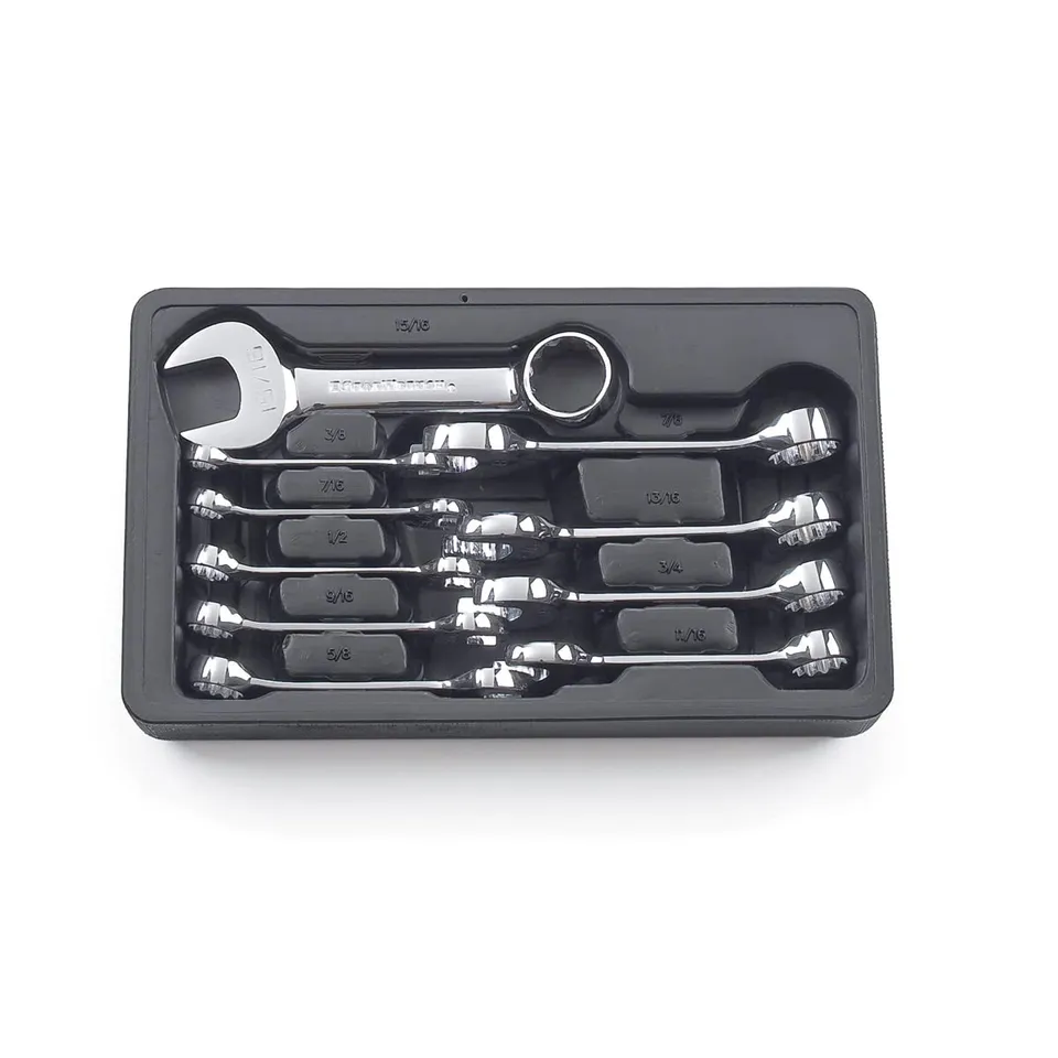 gearwrench-81905-10-piece-12-pt-stubby-combination-wrench-set-sae image 1