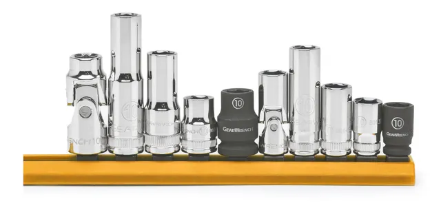 gearwrench-80319-10-pc-1-4-3-8-drive-6-pt-single-size-10mm-socket-set image 1