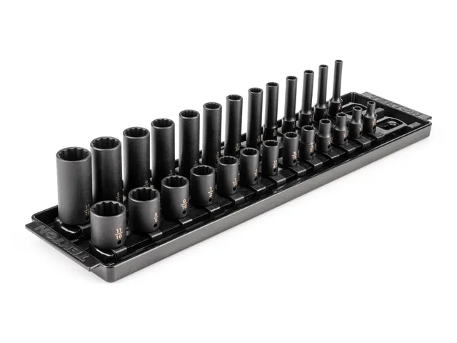 tekton-sid90203-1-4-inch-drive-impact-socket-set-26-piece-shallow-and-deep-12-po image 1