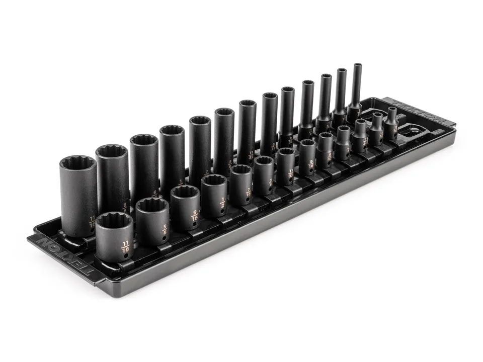 tekton-sid90203-1-4-inch-drive-impact-socket-set-26-piece-shallow-and-deep-12-po image 1