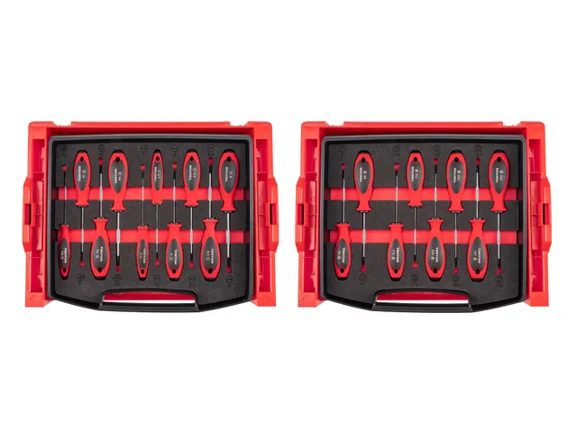 tekton-dwz90602-phillips-slotted-torx-square-screwdriver-set-18-piece-jis-compat image 1