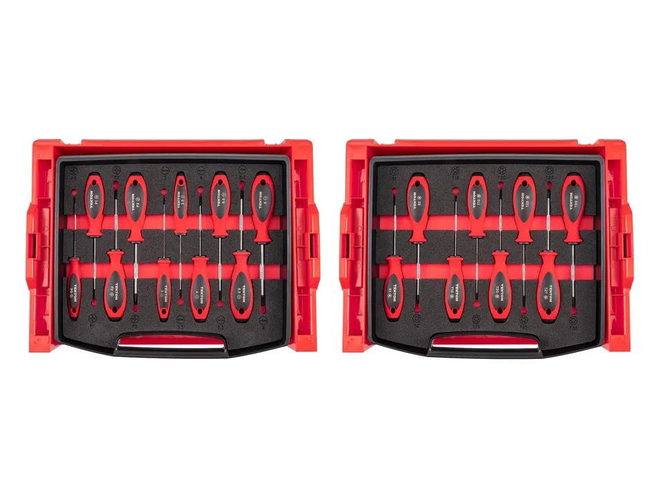 tekton-dwz90602-phillips-slotted-torx-square-screwdriver-set-18-piece-jis-compat image 1