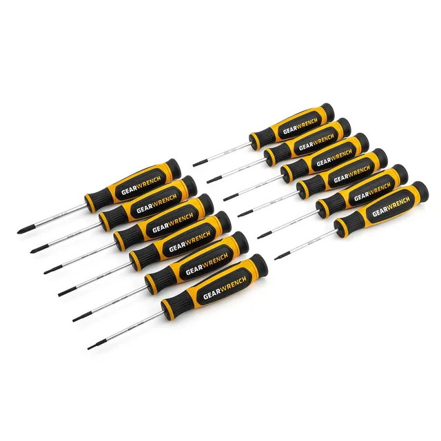 gearwrench-80057h-12-piece-phillips-slotted-torx-mini-dual-material-screwdriver- image 1