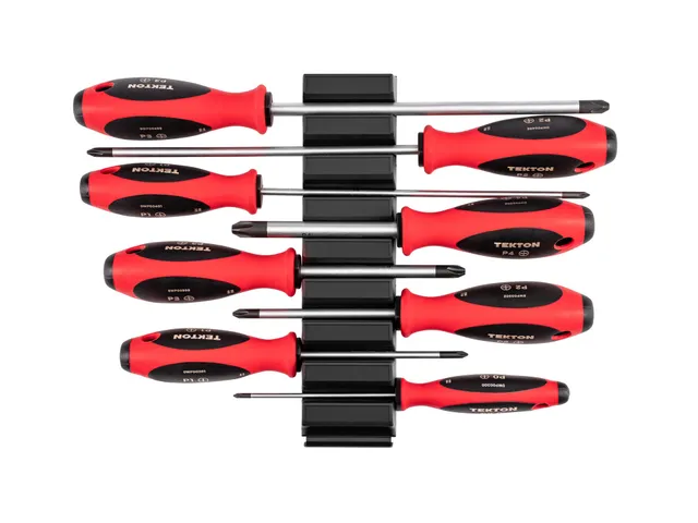 tekton-dwp90100-8-piece-phillips-screwdriver-set-with-tri-lobe-tpe-grip-handles- image 1