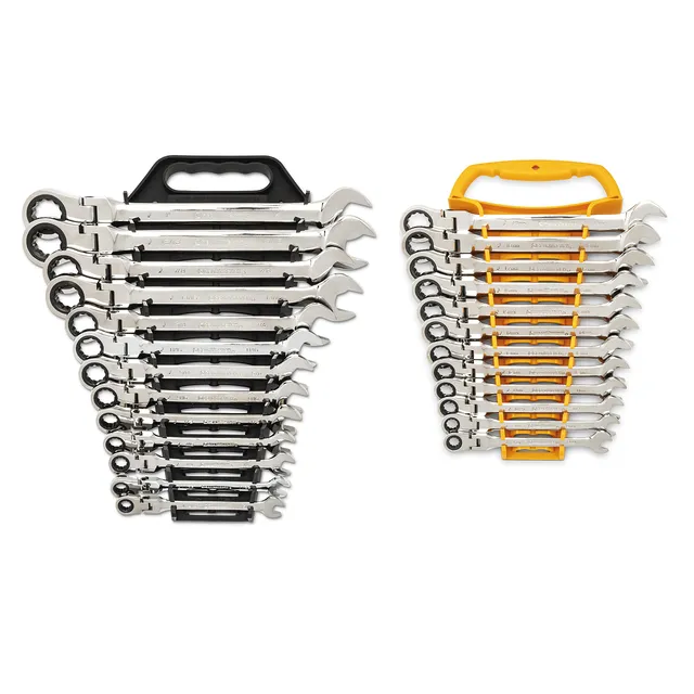 gearwrench-86730-25-piece-flex-combination-ratcheting-wrench-set-sae-metric-72-t image 1