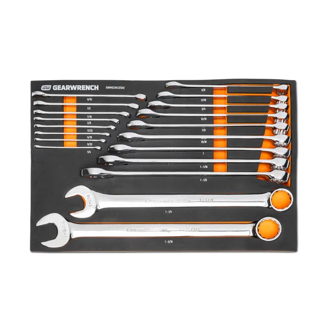 gearwrench-gwmscwl12sae-19-pc-12-pt-long-pattern-sae-combination-wrench-set-in-f image 1