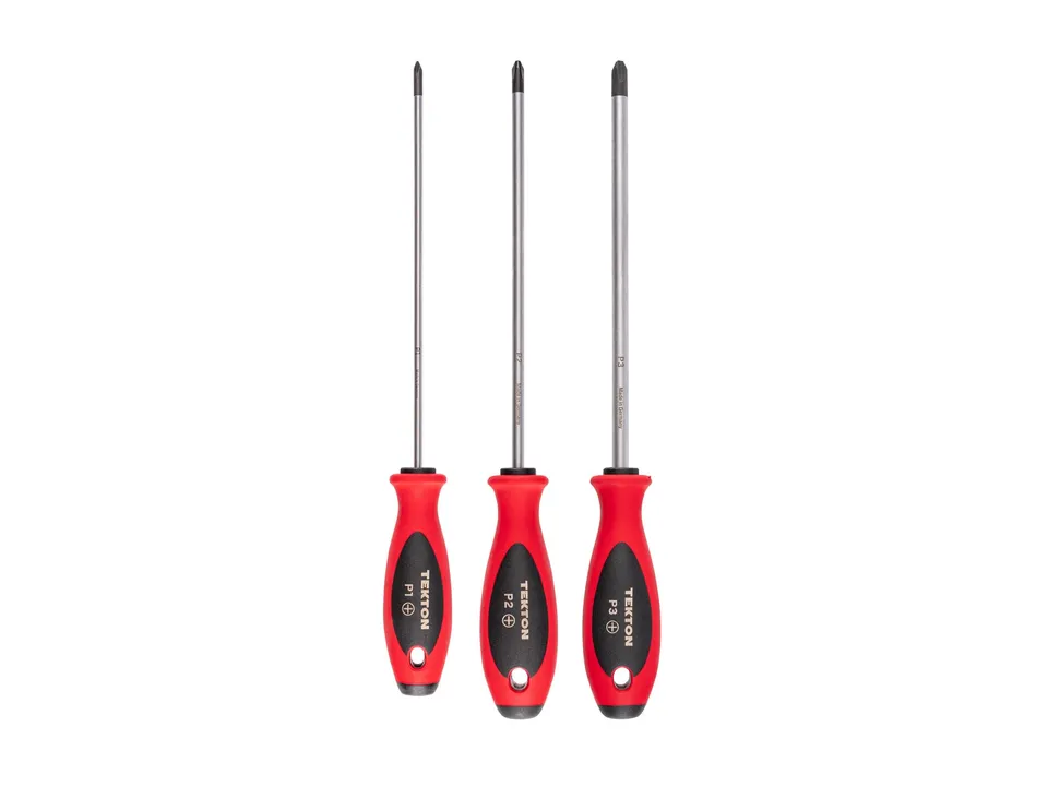 tekton-dwp90001-3-piece-phillips-screwdriver-set-with-8-inch-long-shanks image 1