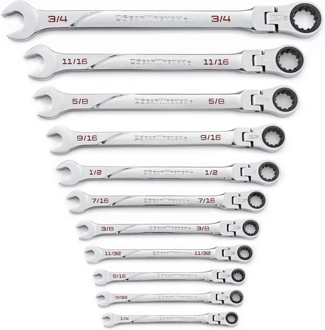 gearwrench-86247-11-piece-120xp-universal-spline-xl-flex-head-ratcheting-combina image 1