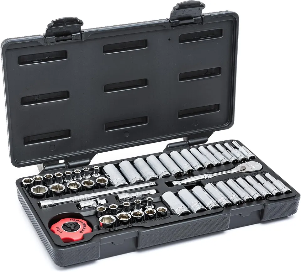 gearwrench-80300-51-piece-1-4-drive-6-point-standard-deep-sae-metric-socket-set- image 1