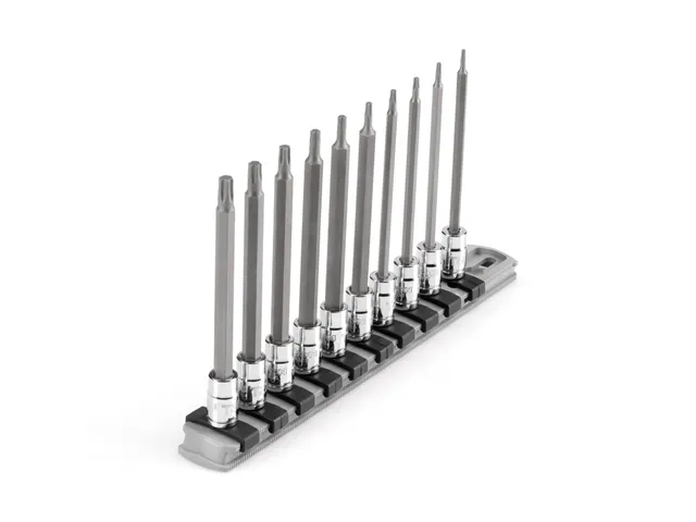 tekton-shb90109-long-torx-bit-socket-set-with-rail-10-piece image 1