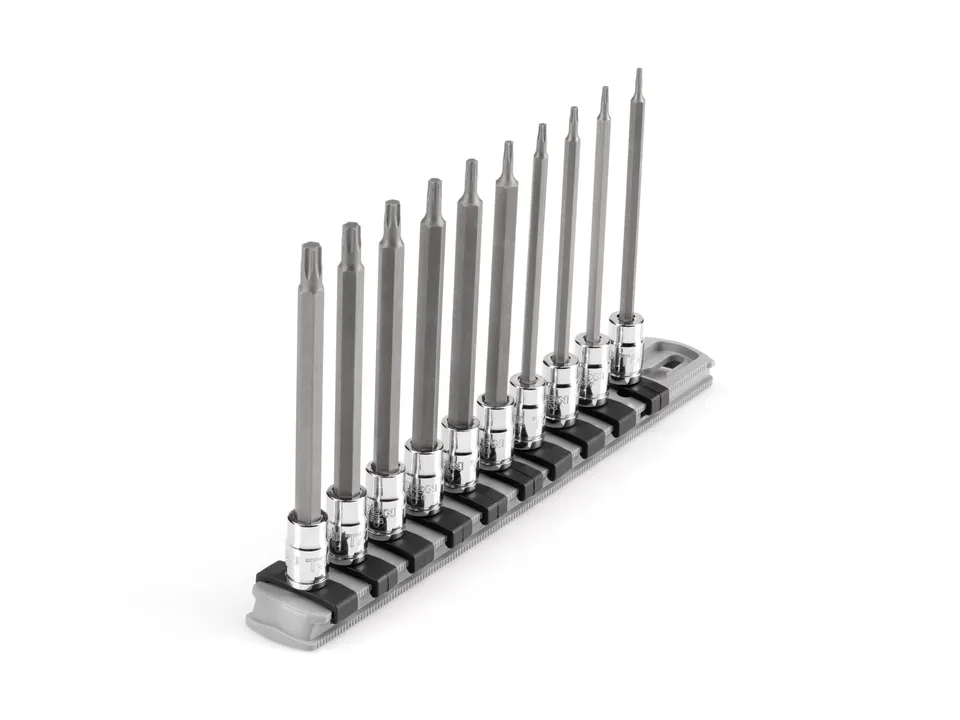 tekton-shb90109-long-torx-bit-socket-set-with-rail-10-piece image 1