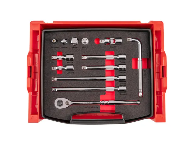 tekton-skt26400-1-2-inch-drive-accessory-set-13-piece-with-open-top-drawer-and-r image 1