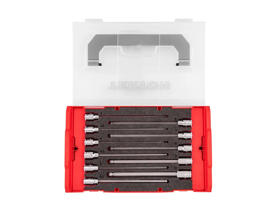 tekton-shb91703-3-8-inch-drive-long-ball-end-hex-bit-socket-set-11-piece-metric- image 1